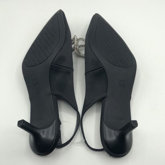 BCBGENERATION  Women's Kitten Heel Pointed Toe Slingback Bow Heels  Sz 7 - Picture 8 of 10